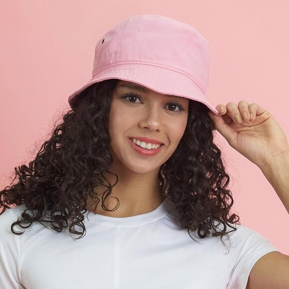 Bucket Hat - Unisex 100% Cotton & Denim UPF 50 Packable Summer Travel Beach Sun - Picture 3 of 8